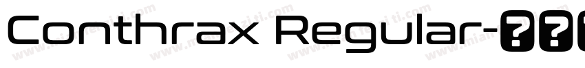 Conthrax Regular字体转换